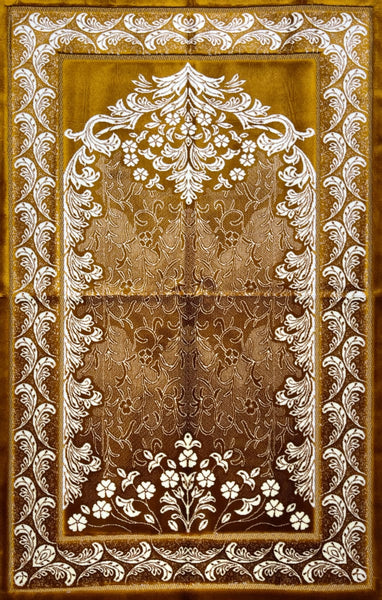 Luxury Plush Prayer Rug - Arabesque - Hazel - Prayer Rugs - Siraj