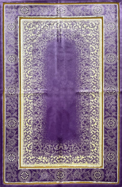 Luxury Plush Prayer Rug - Celestial - Purple - Prayer Rugs - Siraj