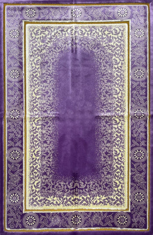 Luxury Plush Prayer Rug - Celestial - Purple - Prayer Rugs - Siraj