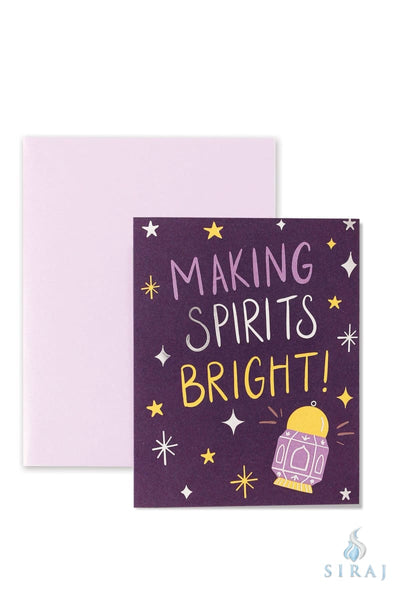 Making Spirits Bright - Greeting Cards - Hello Holy Days