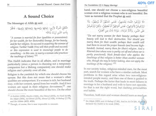 Marital Discord: Causes and Cures - Islamic Books - Dar-us-Salam Publishers