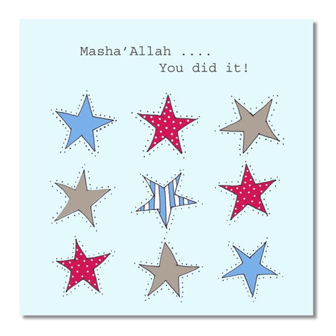 MashaAllah You Did It - Greeting Cards - Islamic Moments