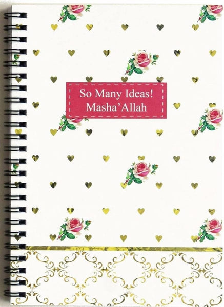 Mashallah Roses Notebook - Notebooks - Islamic Moments
