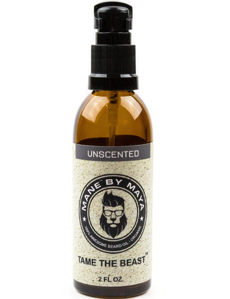 Mens Organic Beard Oil: Unscented (2 FL OZ) - Beard Oil - Maya Cosmetics