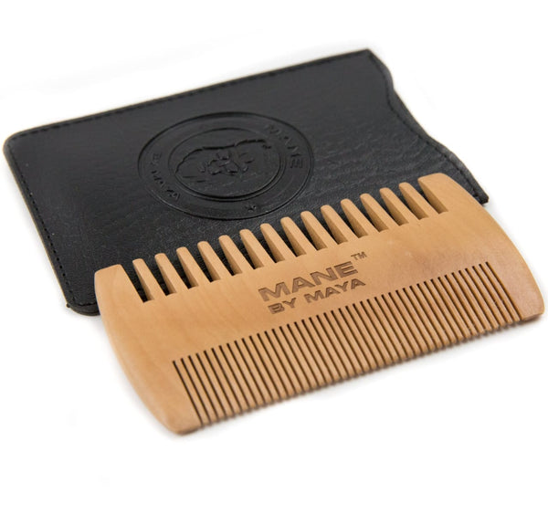 Mens Wooden Beard Comb - Mens Personal Care - Maya Cosmetics