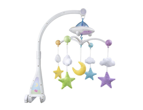 Moon & Stars Quran Baby Cot Mobile with Light Projection - Baby Products - Desi Doll