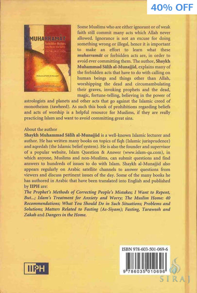 Muharramat: Forbidden Matters Some People Take Lightly - Hardcover - Islamic Books - IIPH
