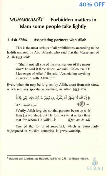 Muharramat: Forbidden Matters Some People Take Lightly - Hardcover - Islamic Books - IIPH