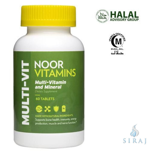 Multivitamin & Mineral - Halal Vitamins - Noor Vitamins