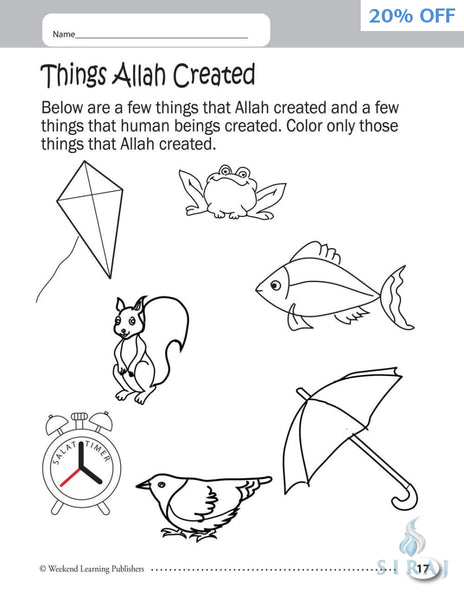 My Islamic Coloring Book - Childrens Books - Weekend Learning Publishers