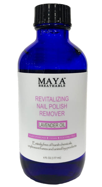 Natural Nail Polish Remover - Lavender Oil (6 FL OZ) - Nail Polish Remover - Maya Cosmetics