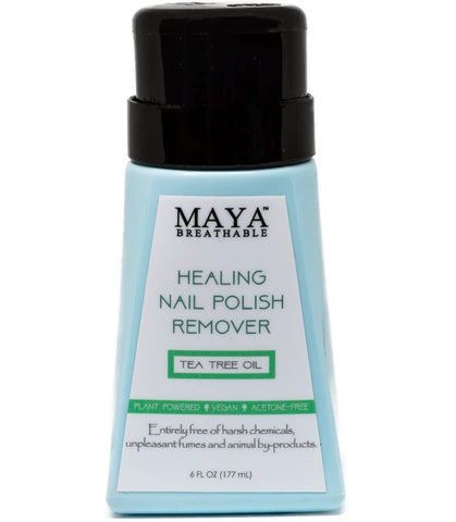 Natural Nail Polish Remover - Tea Tree Oil (6 FL OZ) - Nail Polish Remover - Maya Cosmetics