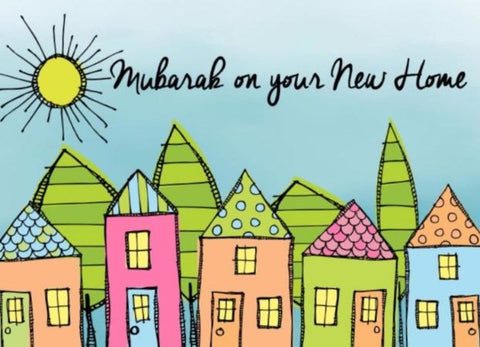 New Home Mubarak Card - Greeting Cards - The Craft Souk