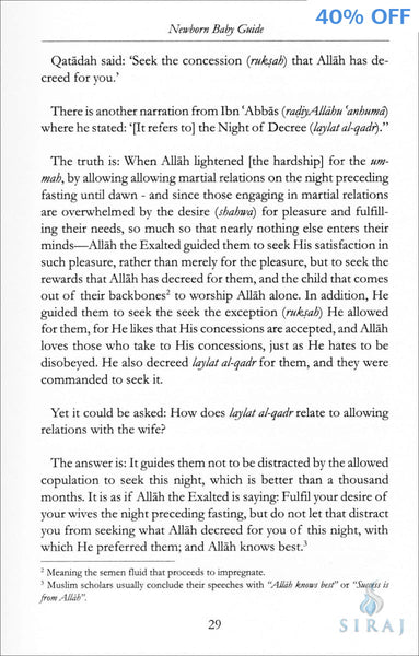 Newborn Baby Guide by Imam ibn Qayyim al-Jawziyyah - Islamic Books - Dar As-Sunnah Publishers