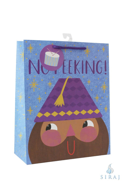 No Peeking Gift Bag Large - Gift Bags - Hello Holy Days