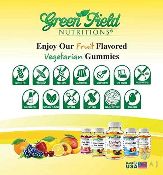Omega with DHA Gummies for Kids - Halal Vitamins - Greenfield Nutritions