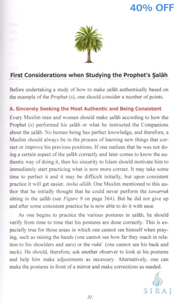Performing Salah Using the Prophetic Example: Based On Authentic Hadiths From the Six Most Authentic Books - Color Edition - Islamic Books -