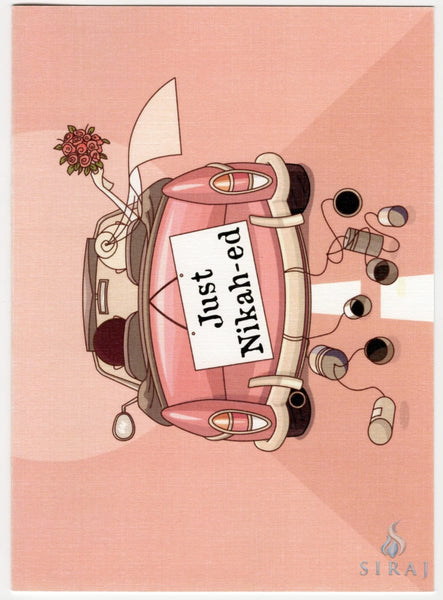 Pink Just Nikah-ed Card - Greeting Cards - The Craft Souk