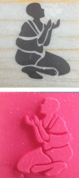 Praying Rubber Stamp - Stamps - Eidway
