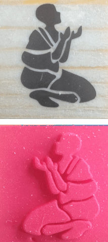 Praying Rubber Stamp - Stamps - Eidway