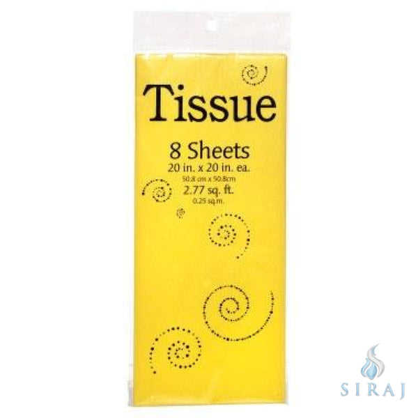 Premium Gift Tissue - Yellow - Tissue Paper - Siraj