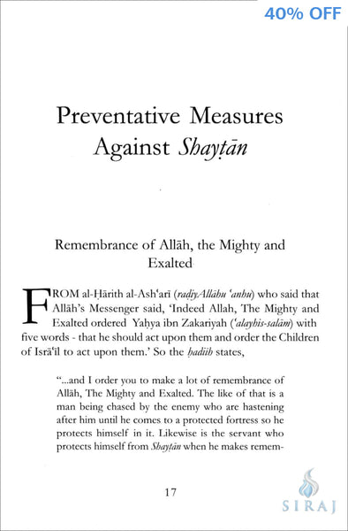 Preventative Measures Against Shaytan and Authentic Ruqyah According to the Shariah - Islamic Books - Dar As-Sunnah Publishers