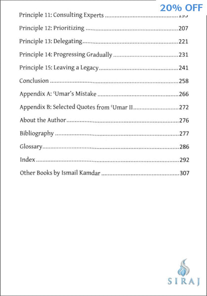 Productivity Principles of Umar II: Umar bin Abd al-Aziz - Islamic Books - Ismail Kamdar
