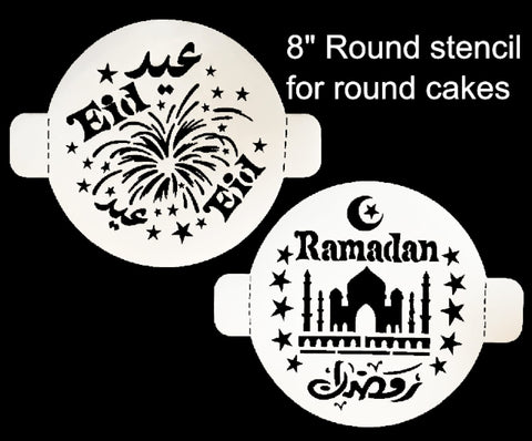 Ramadan & Eid Round Stencil Set - Bakeware - Eidway