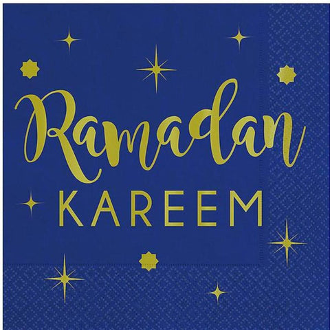 Ramadan Kareem Beverage Napkins 16 Count - Tableware - Amscan