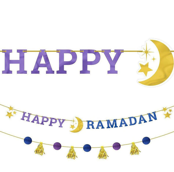 Ramadan Letter Banner With Mini Banner - Banners - Amscan