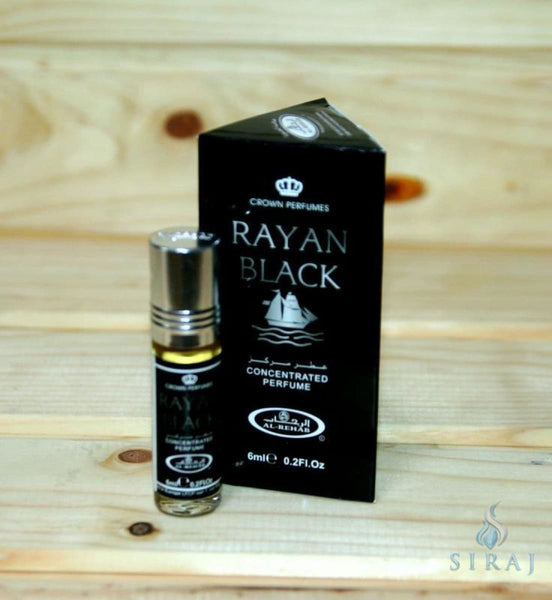 Rayan Black 6 ml Perfume - Halal Fragrances - Al-Rehab Perfumes