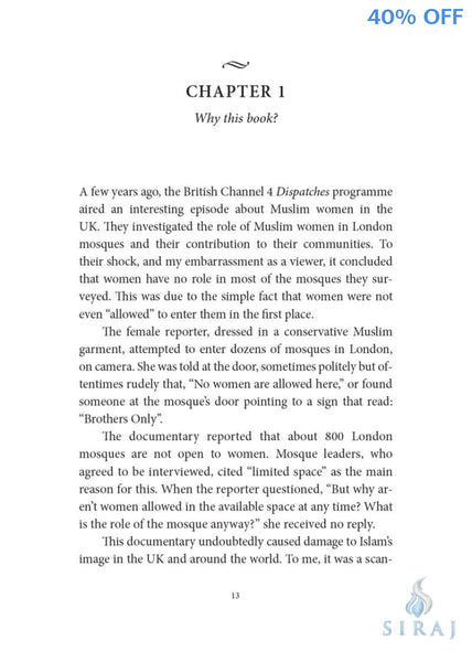 Reclaiming The Mosque - The Role of Women in Islams House of Worship - Islamic Books - Claritas Books