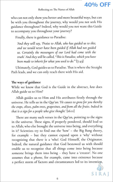 Reflecting on the Names of Allah - Islamic Books - Al Buruj Press