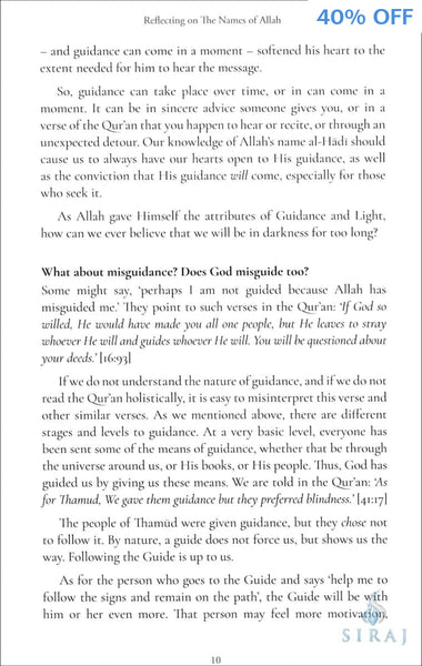 Reflecting on the Names of Allah - Islamic Books - Al Buruj Press