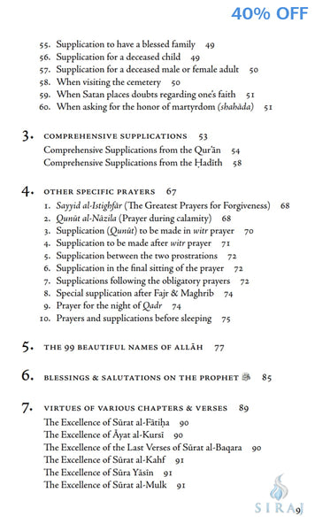 Reflections Of Pearls: A Concise & Comprehensive Collection Of Prophetic Invocations & Prayers - Islamic Books - White Thread Press