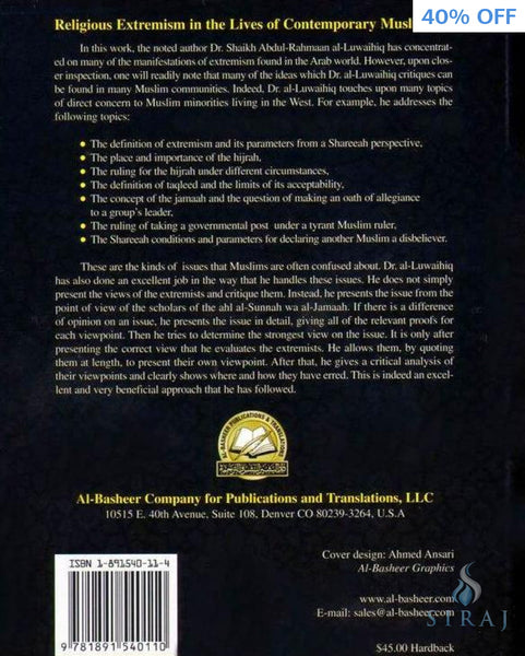 Religious Extremism In The Lives Of Contemporary Muslims - Islamic Books - Al Basheer Publications