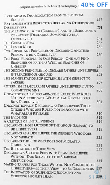 Religious Extremism In The Lives Of Contemporary Muslims - Islamic Books - Al Basheer Publications