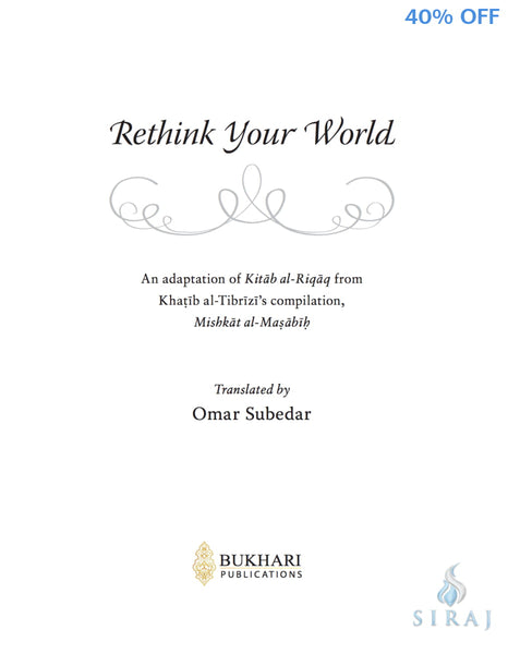 Rethink Your World - Islamic Books - Bukhari Publications