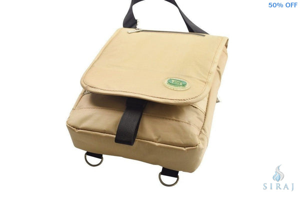 Secure Hajj & Umrah Side and Back Pack - Beige - Travel Accessories - Hajj Safe