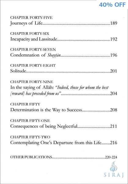 Seeds Of Admonishment And Reform - Islamic Books - Dar As-Sunnah Publishers