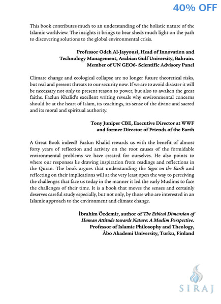 Signs on the Earth: Islam Modernity and the Climate Crisis - Paperback - Islamic Books - Kube Publishing
