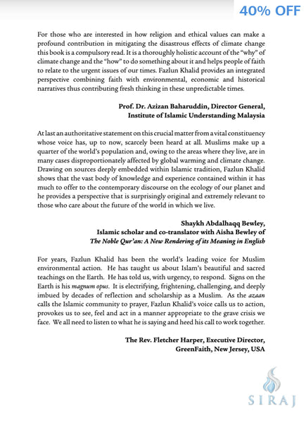Signs on the Earth: Islam Modernity and the Climate Crisis - Paperback - Islamic Books - Kube Publishing