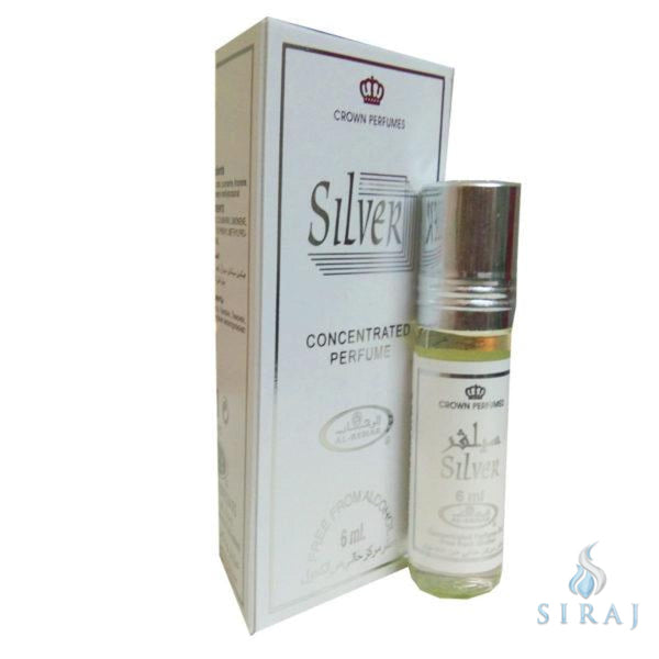 Silver 6 ml Perfume - Halal Fragrances - Al-Rehab Perfumes
