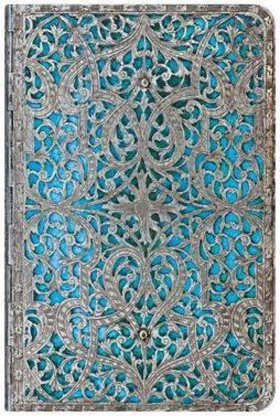 Silver Filigree Journal - Blue Mini - Journal - Siraj