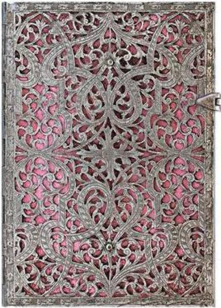 Silver Filigree Journal - Blush Pink Midi - Journal - Siraj
