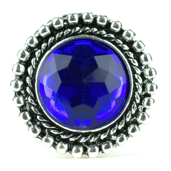 Silvery Magnetic Hijab Pin - Silvery Sapphire - Magnetic Hijab Pins - Siraj