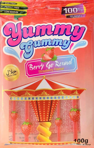 Sour Berry Go Round Belts - Gummy Halal Candy 100g - Candy - Yummy Gummy