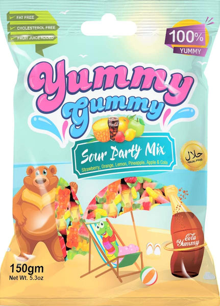 Sour Party Mix - Gummy Halal Candy 150g - Candy - Yummy Gummy