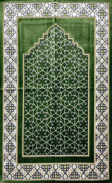 Standard Plush Prayer Rug - Aadil - Green - Prayer Rugs - Siraj