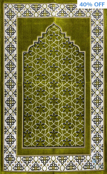Standard Plush Prayer Rug - Aadil - Light Green - Prayer Rugs - Siraj